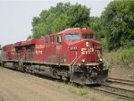 CP 8737 waiting to Depart